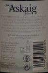 Port Askaig 17 Back&nbsp;Label